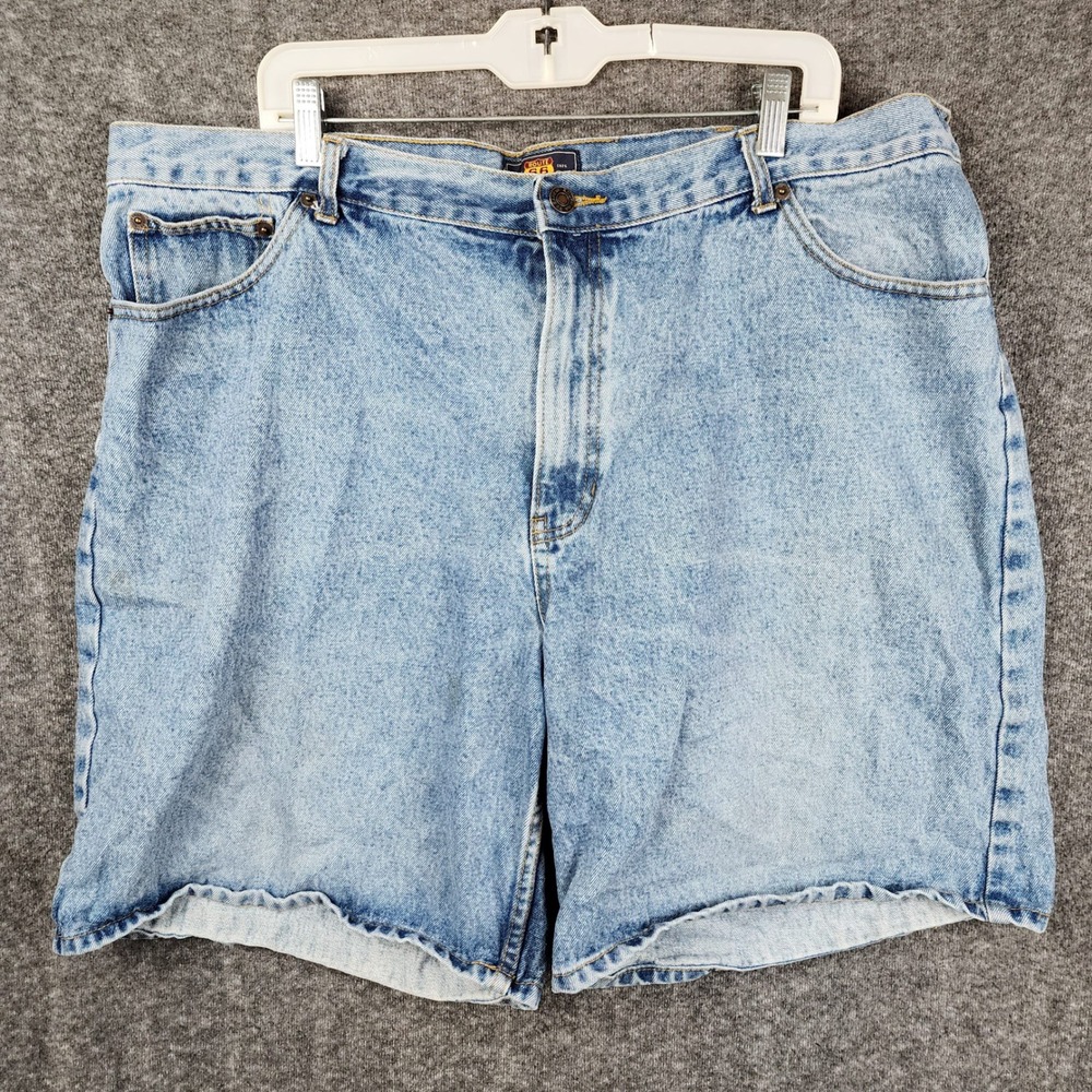 Route 66 Denim Shorts Women 40 Light Blue High Rise Relaxed Cotton Casual 90s